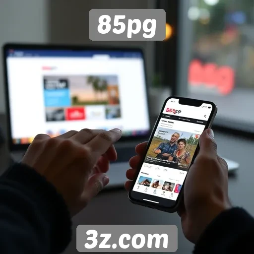 Experiência do usuário no site 85pg em dispositivos móveis